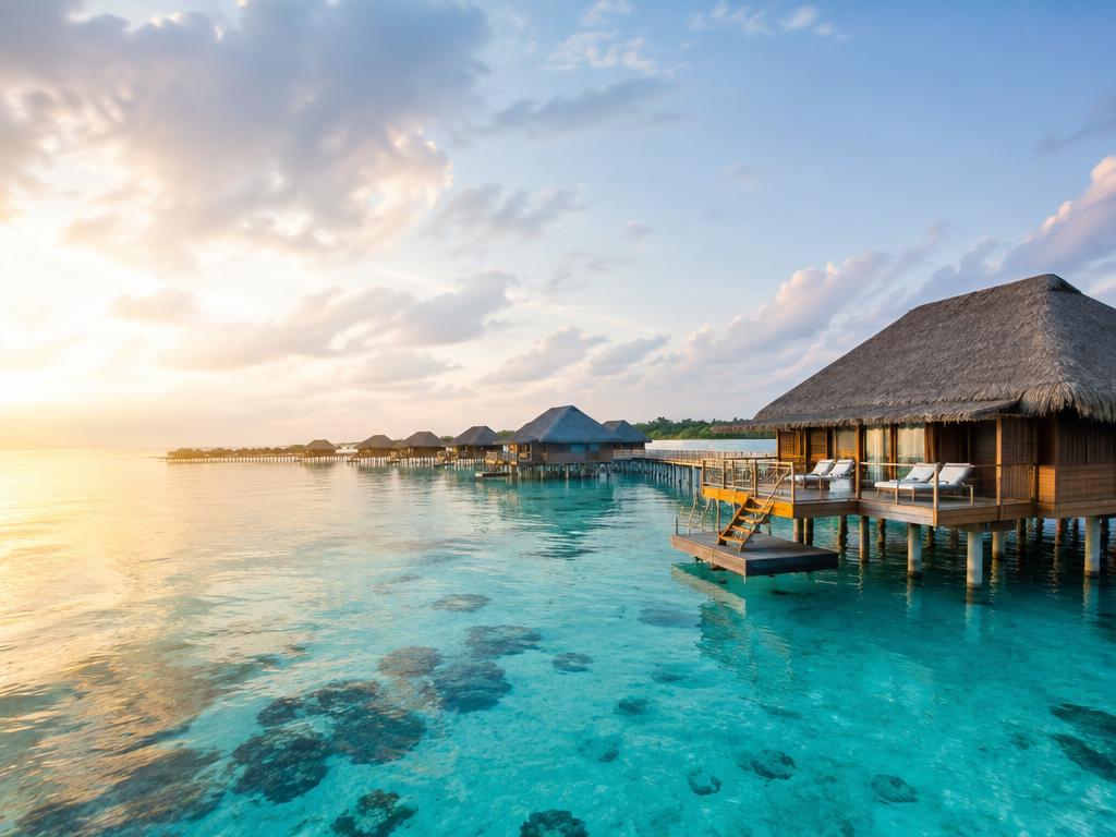 Overwater-villa på Maldiverna